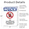 Signmission No Backpacks Allowed, 7 in W x Rectangle, Aluminum OS-2PACK-NS-A-710-V-14387 - alternate 3
